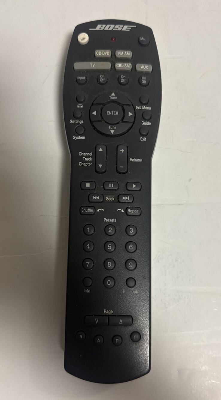 Bose 321 OEM Remote Control for AV 3-2-1 Media Center Series II & III Tested